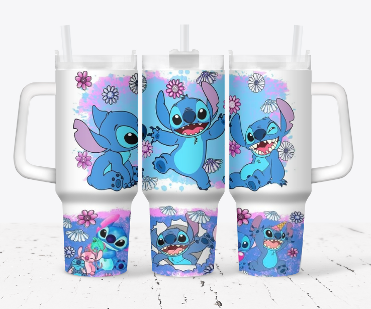 Stitch with flowers