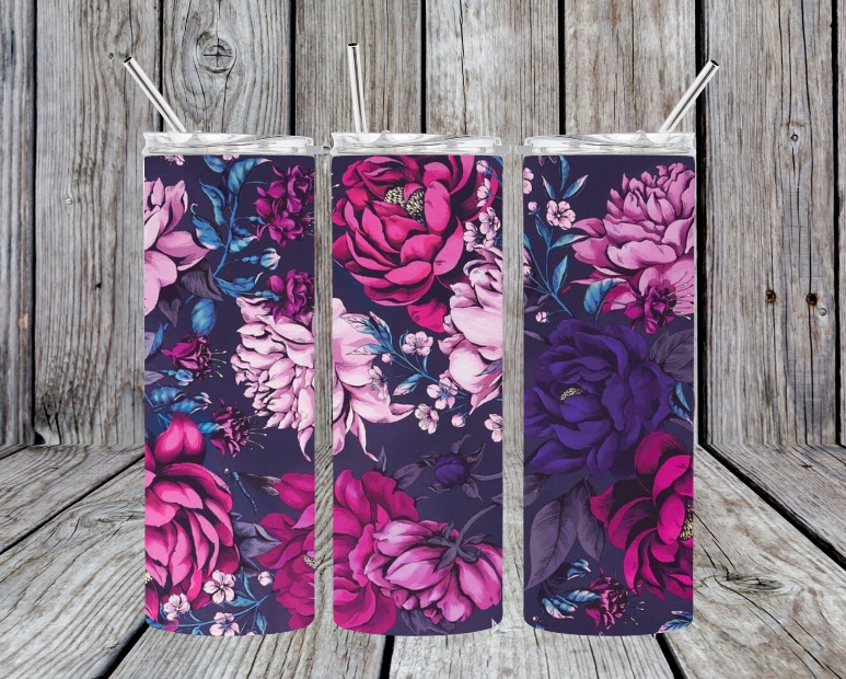 Pink and purple flowers