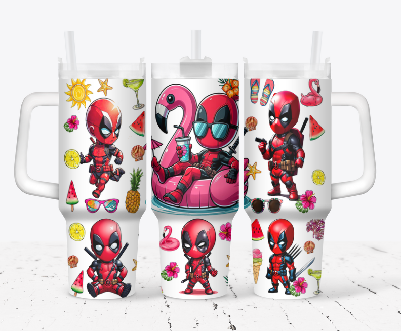 Deadpool in a floaty