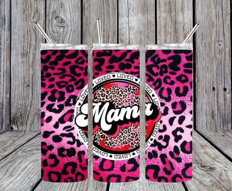 Pink leopard Mama Loved