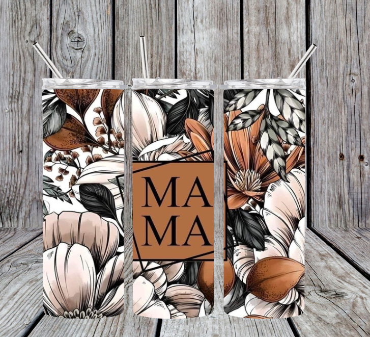 MAMA with orange flowers