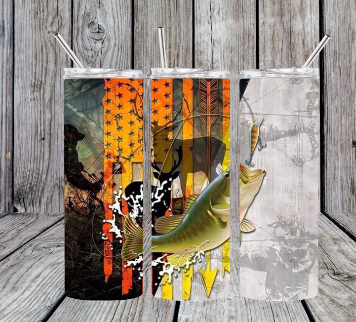 Fish, Buck, orange flag