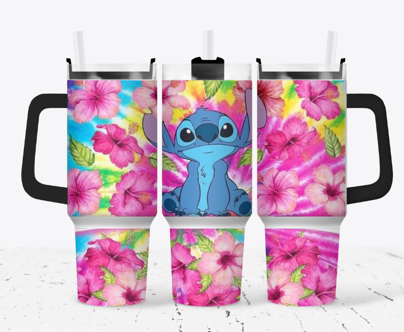 Tropical pink stitch