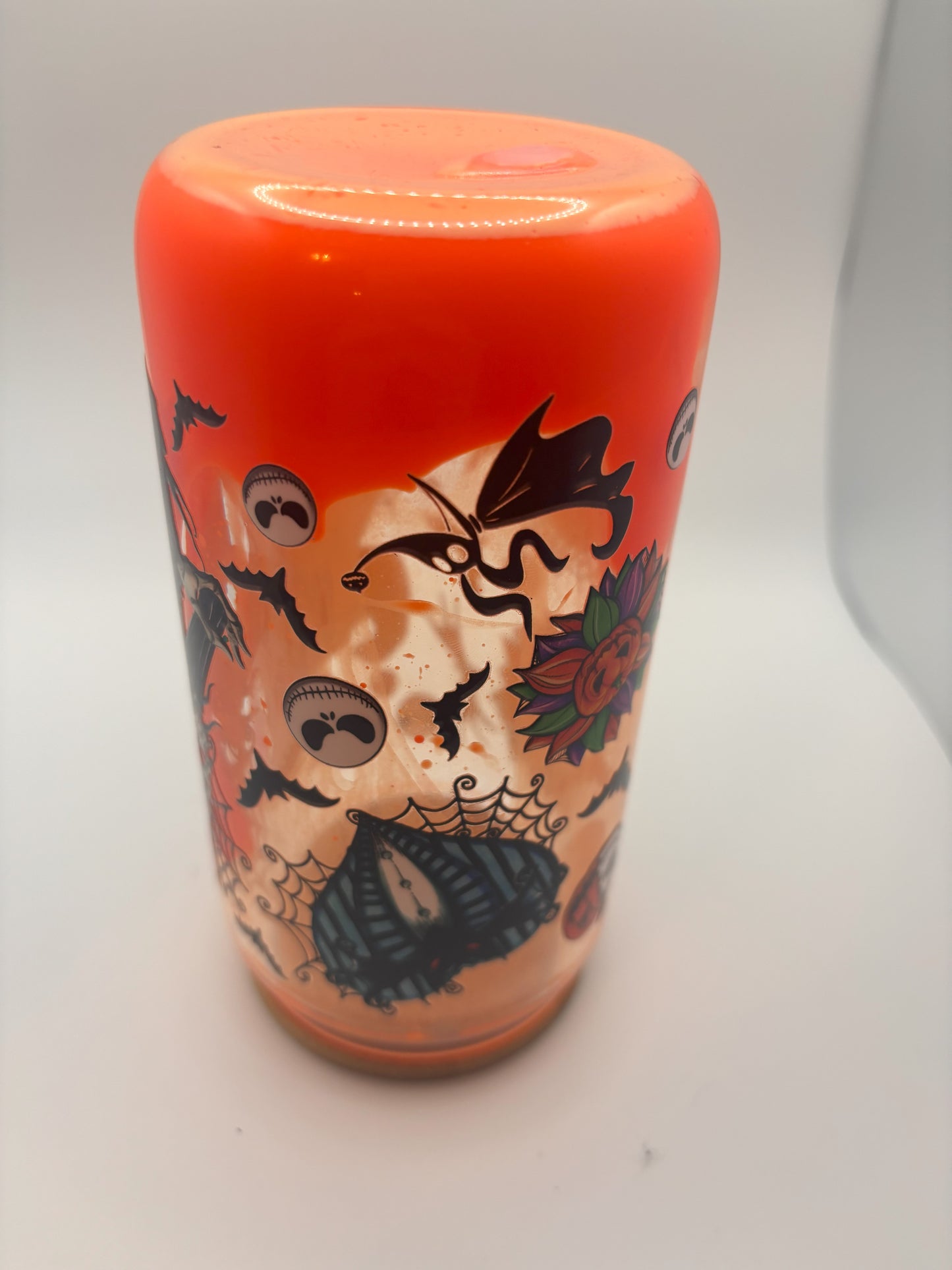 Orange drip jack Skellington with hearts