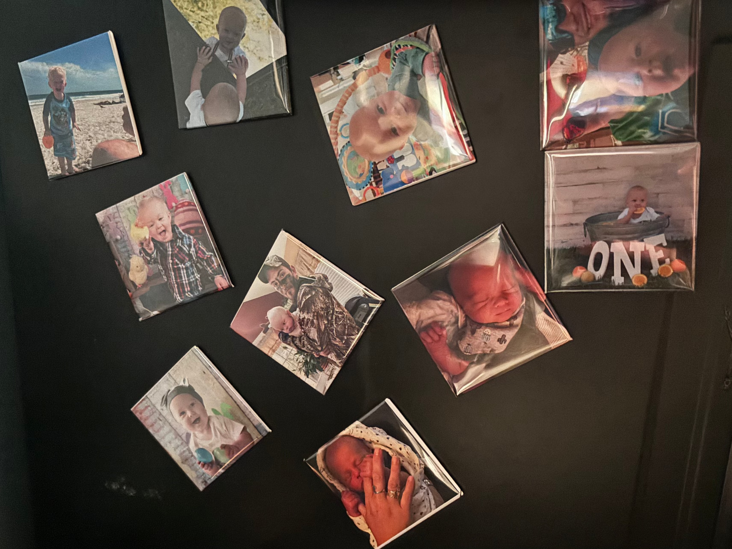 Custom 2 inch by 2 inch photo memory magnets