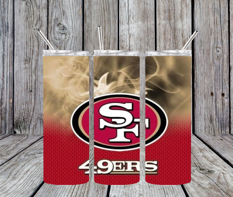 SF 49ers split smoke style