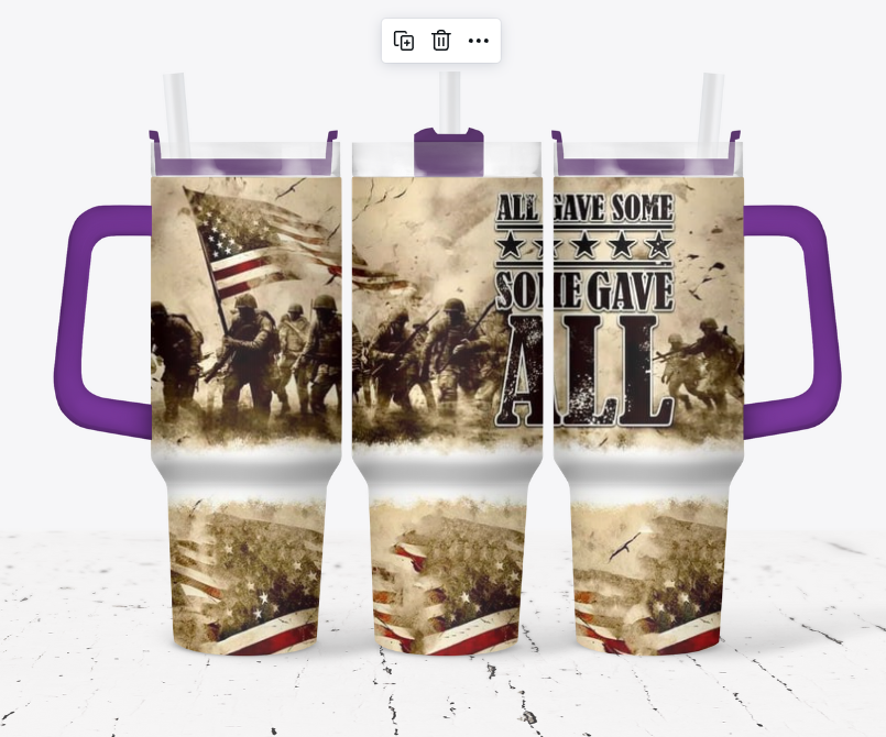 All Gave Some Some Gave ALL Military Tumbler