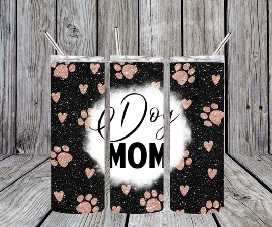 Dog mom Black with pink