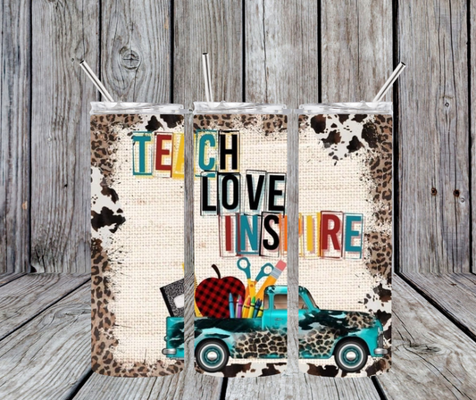 Teach love inspire with truck