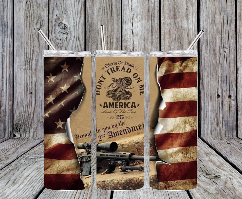Don't Tread on me Rustic flag