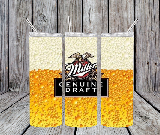 Miller Genuine Draft with bubbles