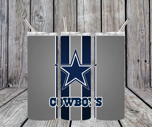 Cowboys grey and blue stripe