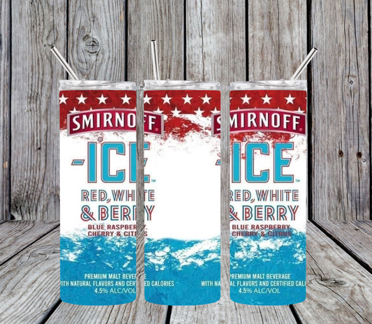 Smirnoff Ice red white and blue