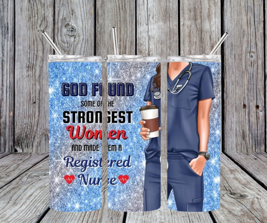 Registered nurse blue scrubs