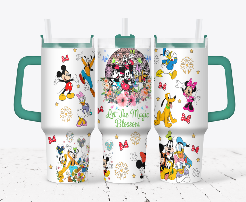 Mickey characters Let the magic blossom