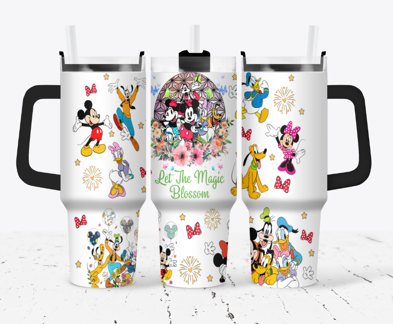 Mickey characters Let the magic blossom