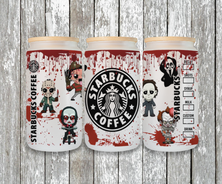 Red blood drip/splatter mini killers starbucks