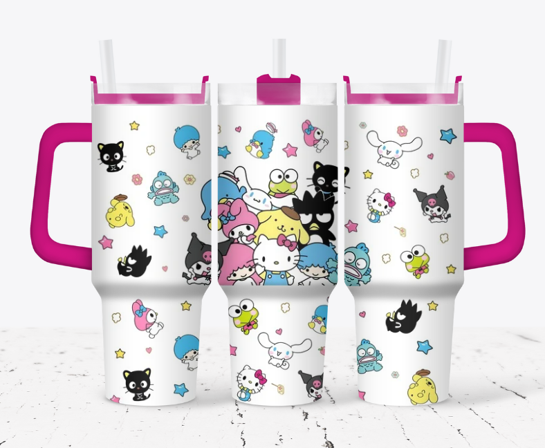 Hello kitty and kuromi characters