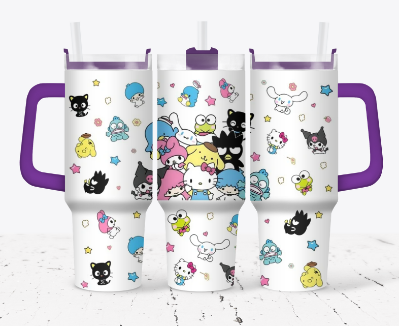 Hello kitty and kuromi characters