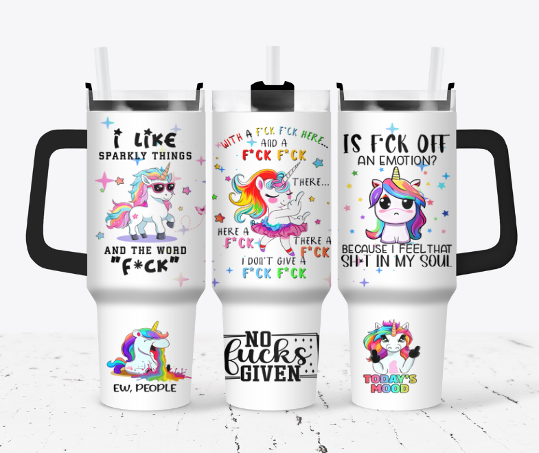 No fucks given unicorn