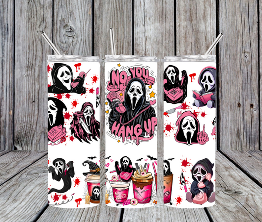 No you hang up scream with coffees