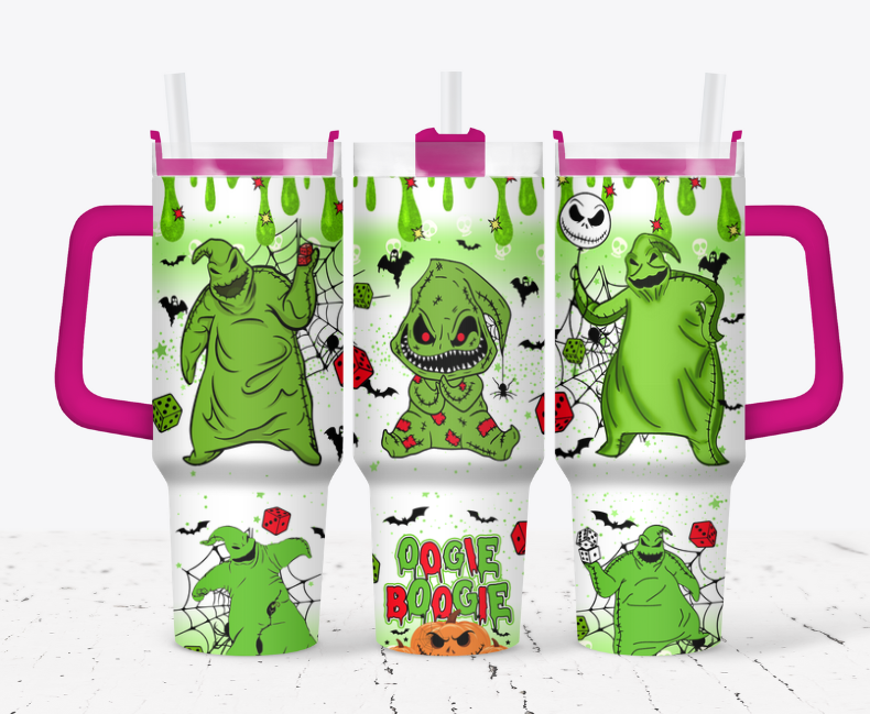 Oogie Boogie with a pumpkin and green drip