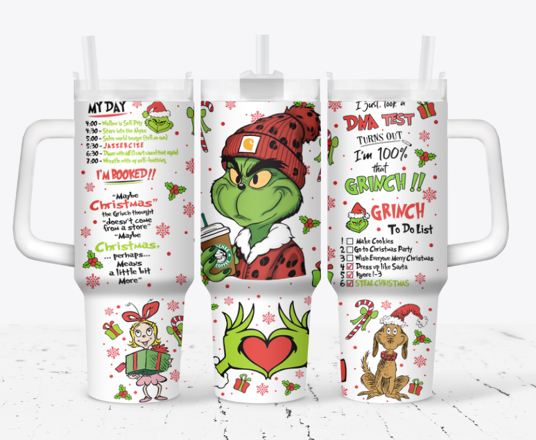 Grinch with a beanie