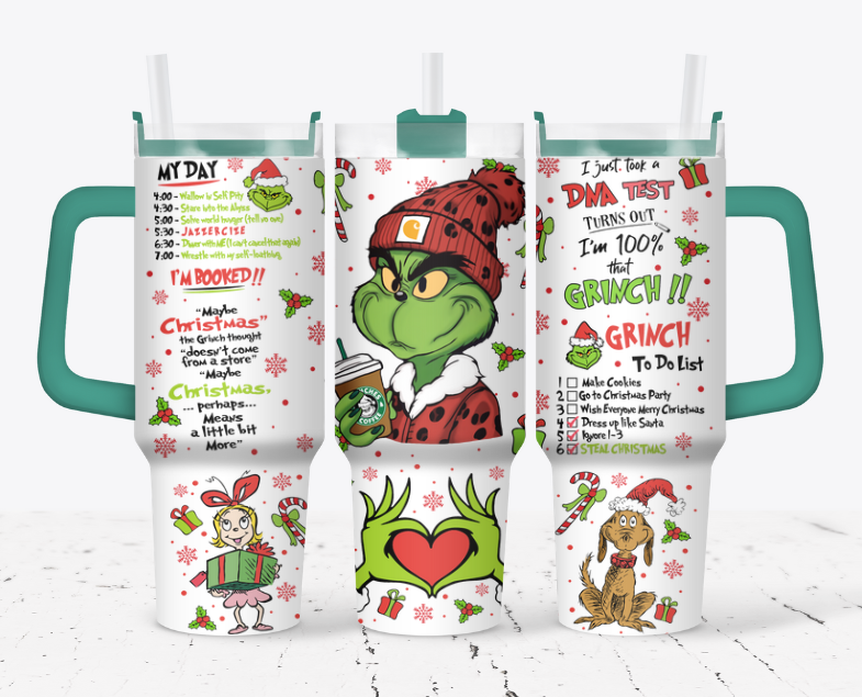 Grinch with a beanie