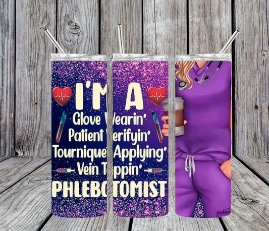 I'm a glove wearin' phlebotomist- purple