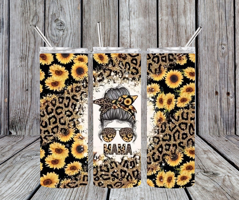 Sunflower Leopard Mama
