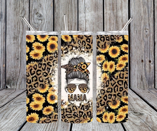 Sunflower Leopard Mama