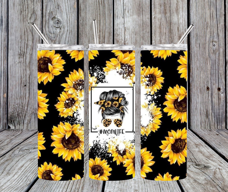 Yellow and black sunflower #momlife