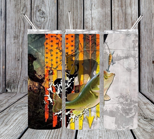 Fish, Buck, orange flag