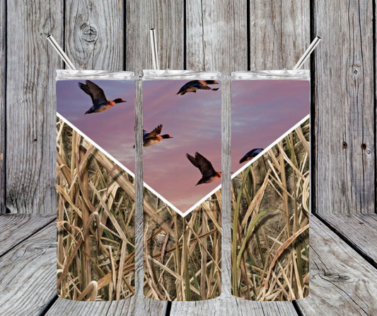 Geese over camo