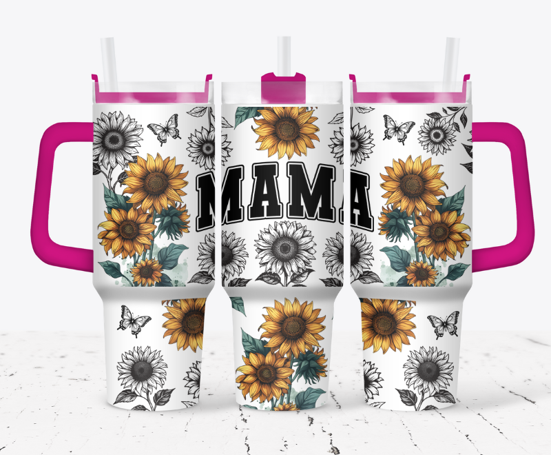MAMA Sunflower with butterflies