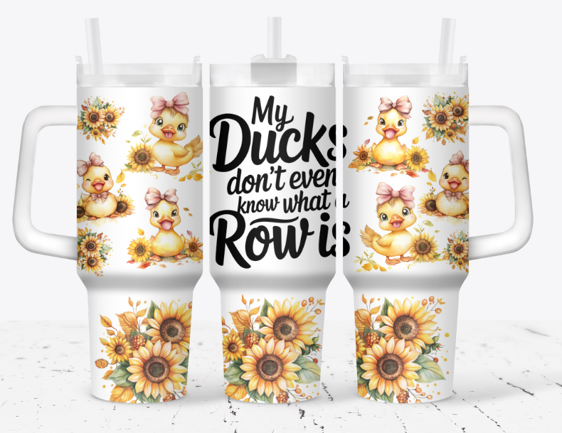 My ducks don't even know what a row is