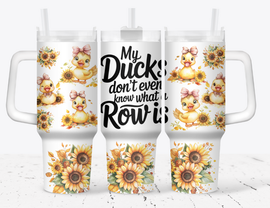 My ducks don't even know what a row is