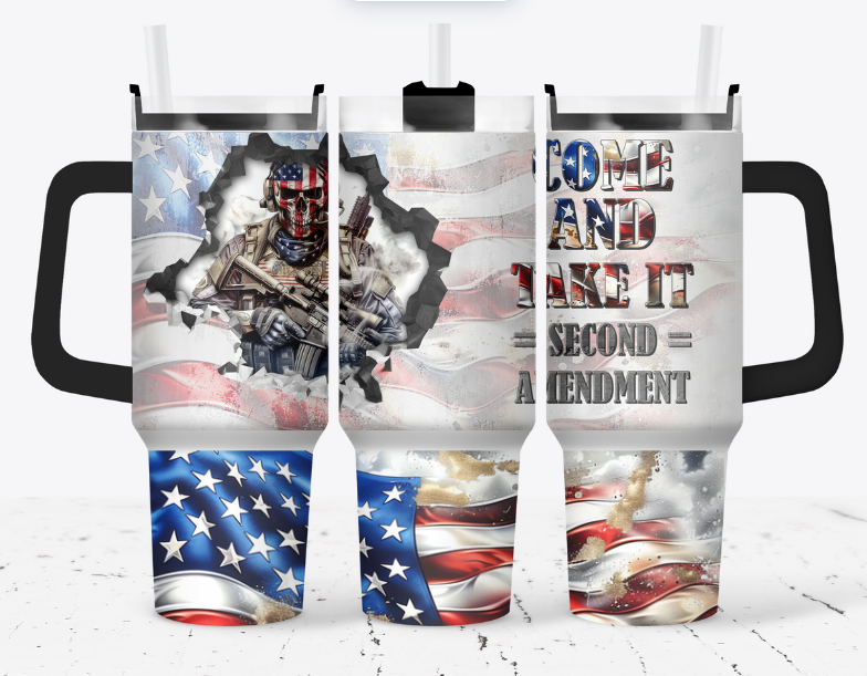 Come and take it second amendment flag bottom