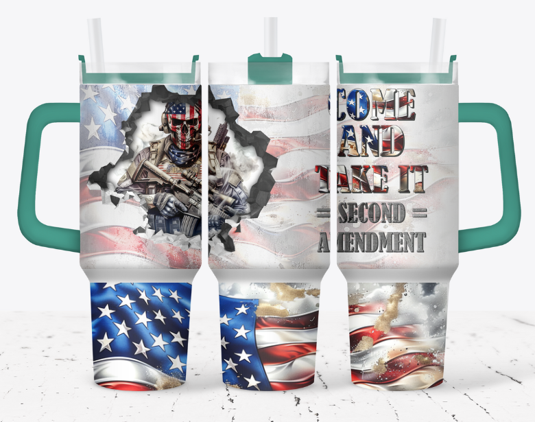 Come and take it second amendment flag bottom