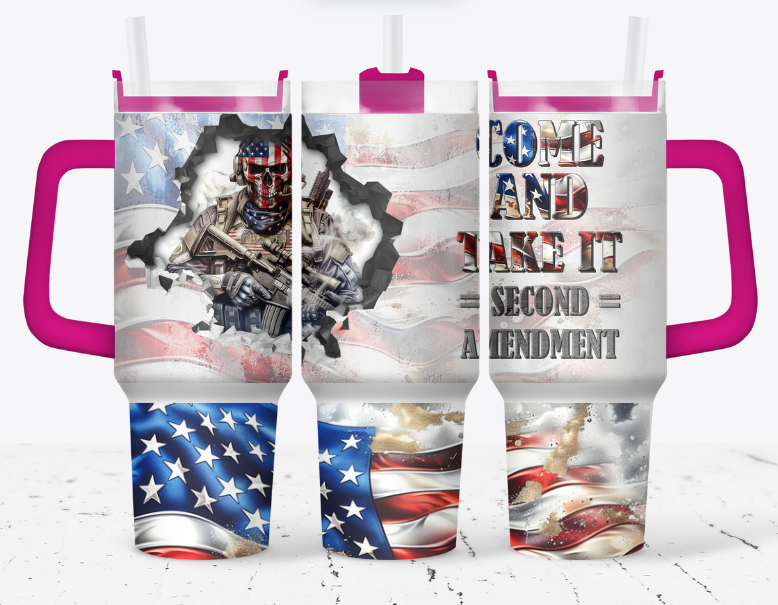 Come and take it second amendment flag bottom