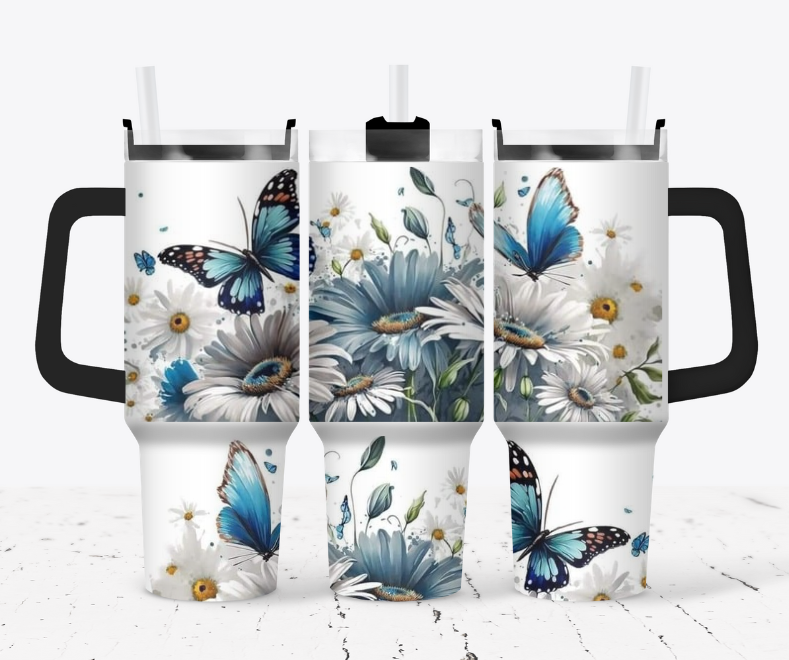 Blue butterflies