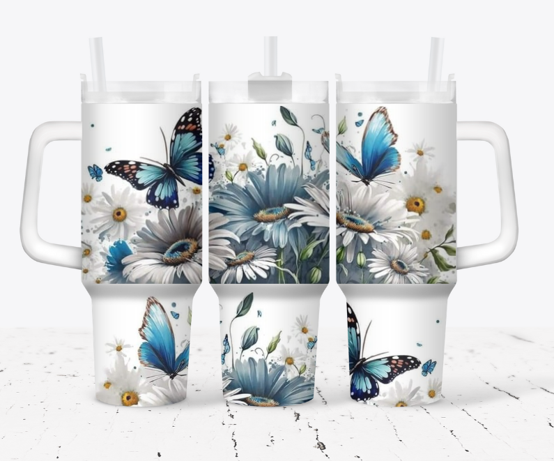 Blue butterflies