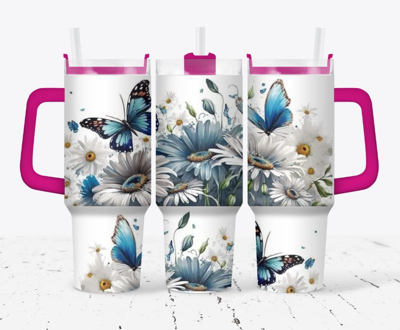 Blue butterflies