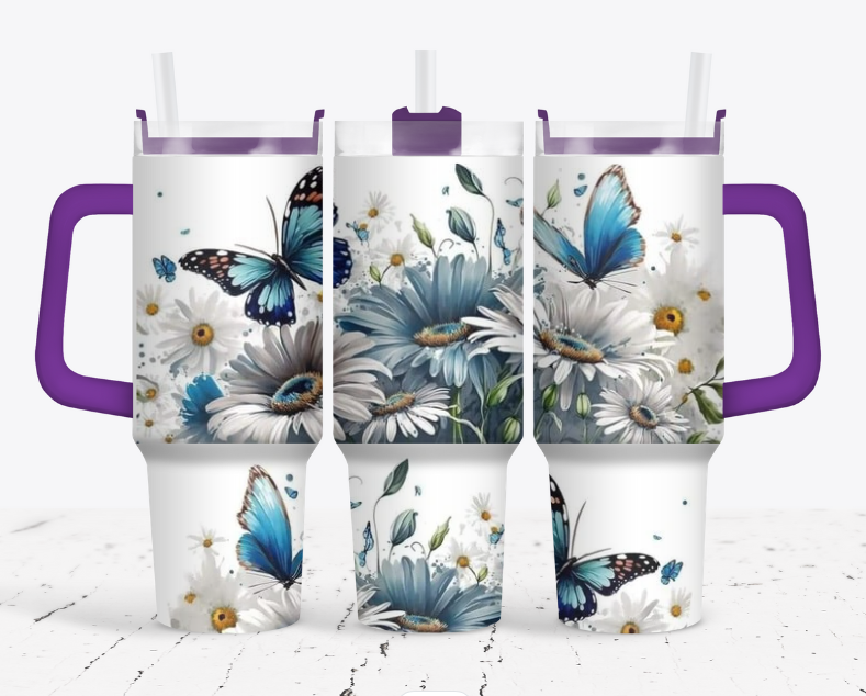 Blue butterflies