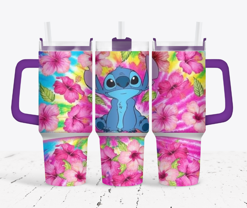 Tropical pink stitch