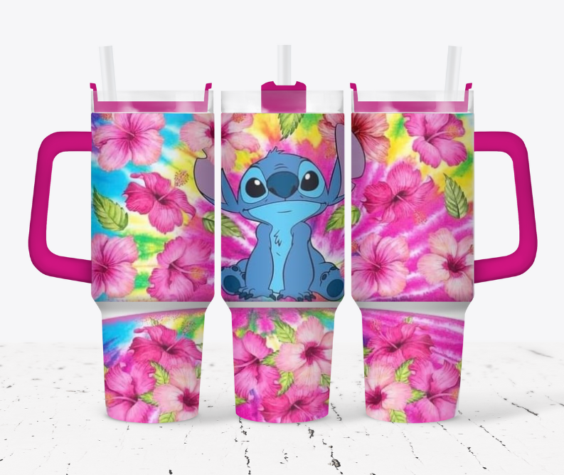 Tropical pink stitch