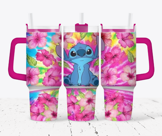 Tropical pink stitch