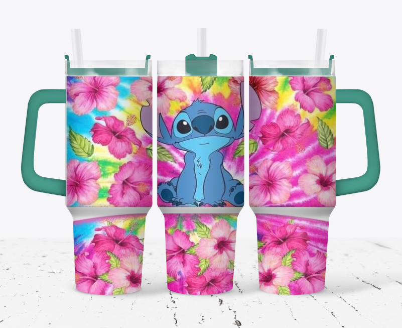 Tropical pink stitch