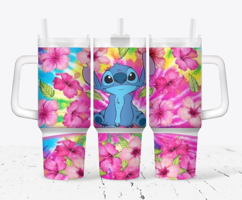 Tropical pink stitch