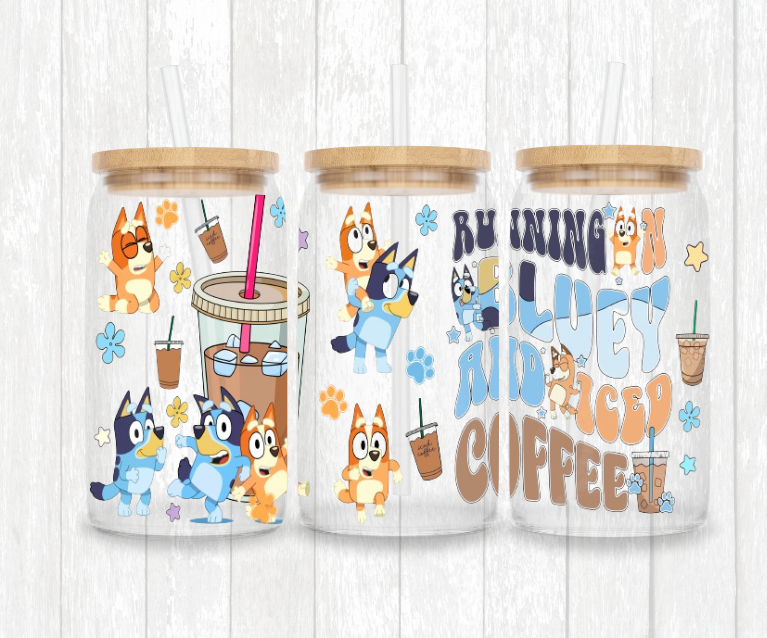 running on bluey and iced coffee